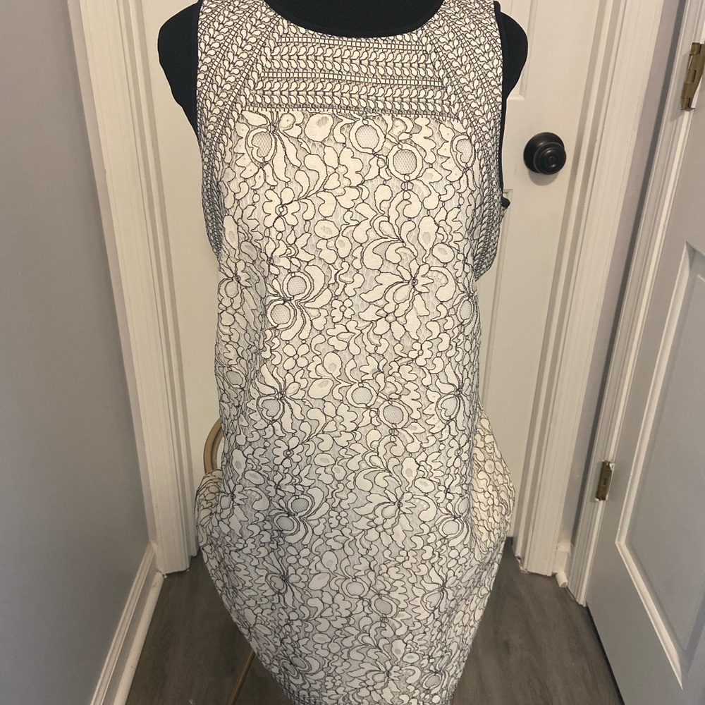 Loft white spring dress